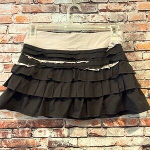 Gray pink lululemon tennis skirt skort pacer setter women’s size 6